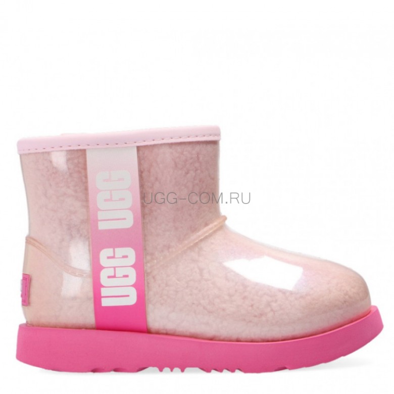 UGG Kids Clear Classic Mini II Pink Combo