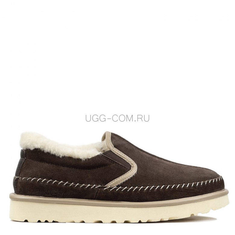 UGG Men's Stitch Slip On Chocolate