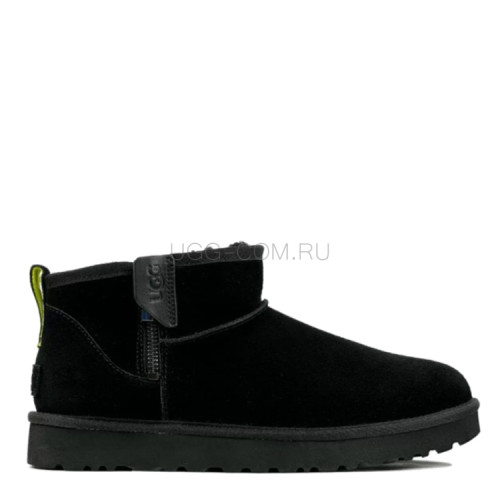 Mens Classic Ultra Mini Zip Boot Black