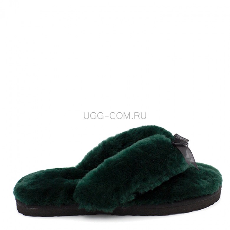 UGG Fluf Fflip Flop Dark Green
