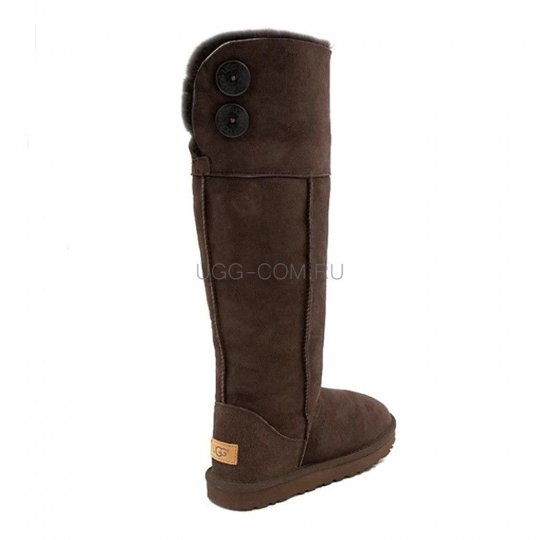 UGG Over The Knee Bailey Button 2 Chocolate