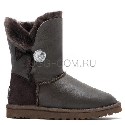 Bailey Button Bling Metallic Chocolate