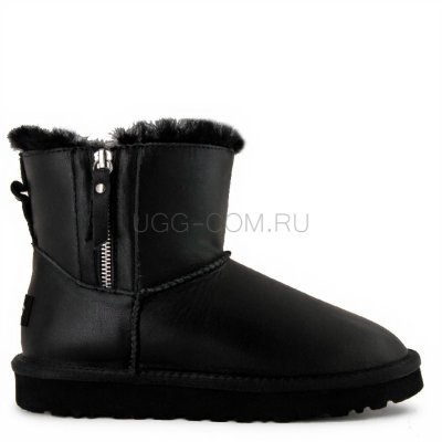 Classic Mini Double ZIP Metallic Black